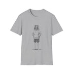 Urban jesus sunglasses crown of thorns barefoot relaxed christian street style youth aesthetic T-Shirt
