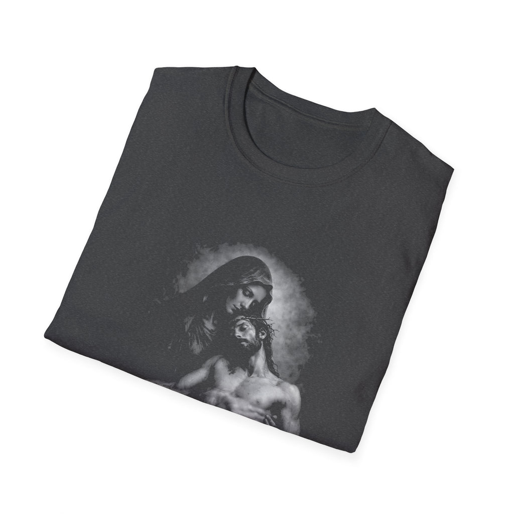 Pieta mary holding jesus christ after crucifixion sorrowful mother catholic christian passion T-Shirt