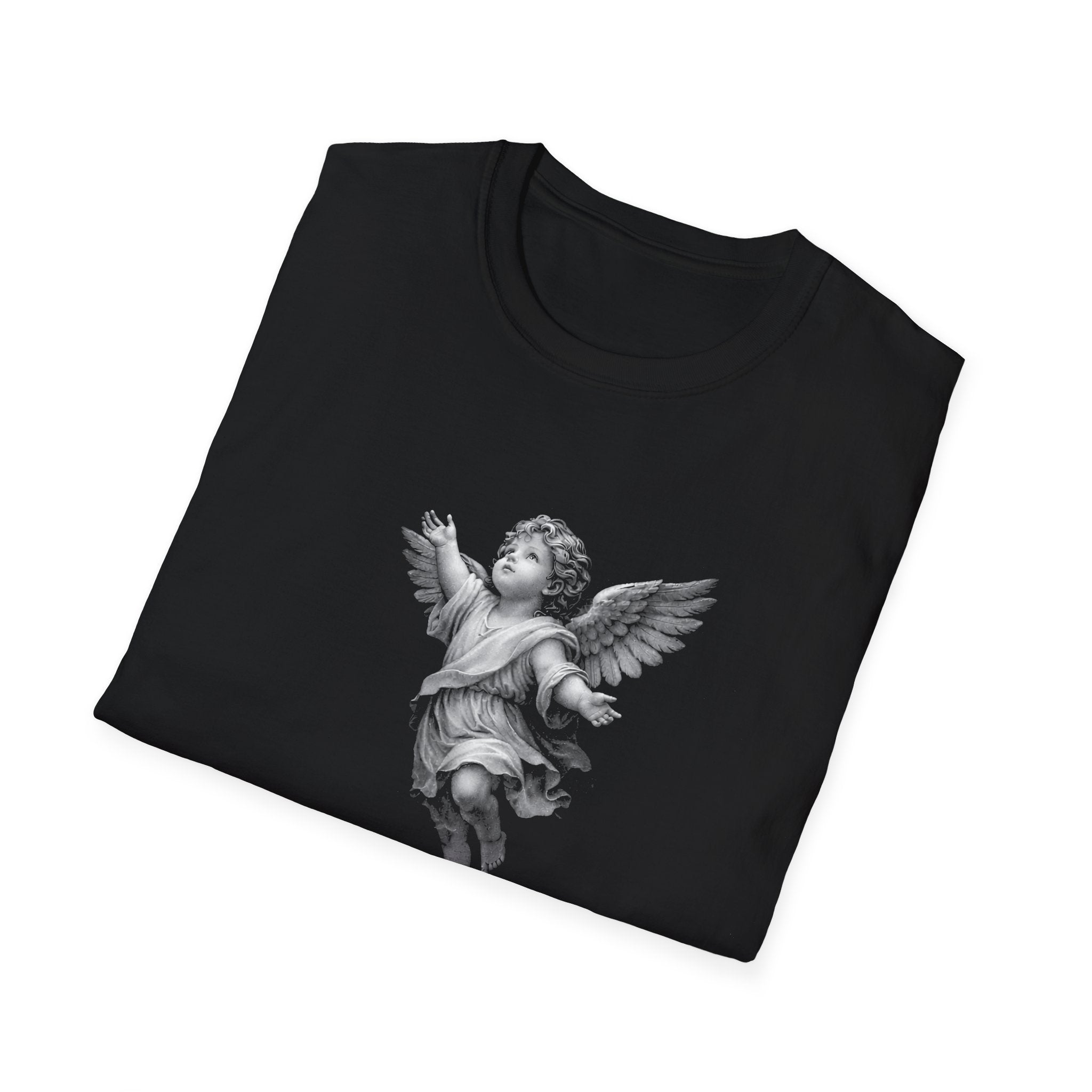 Guardian angel in gods hand spiritual christian memorial baby angel protection from above T-Shirt