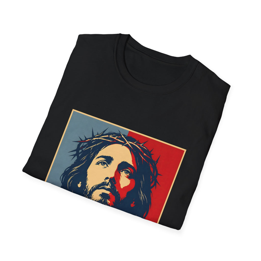 Redemption Jesus Christ Crown Of Thorns Christian Faith Hope Inspirational Savior Art Poster Style Religious Redemption T-Shirt