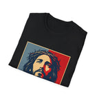 Redemption Jesus Christ Crown Of Thorns Christian Faith Hope Inspirational Savior Art Poster Style Religious Redemption T-Shirt
