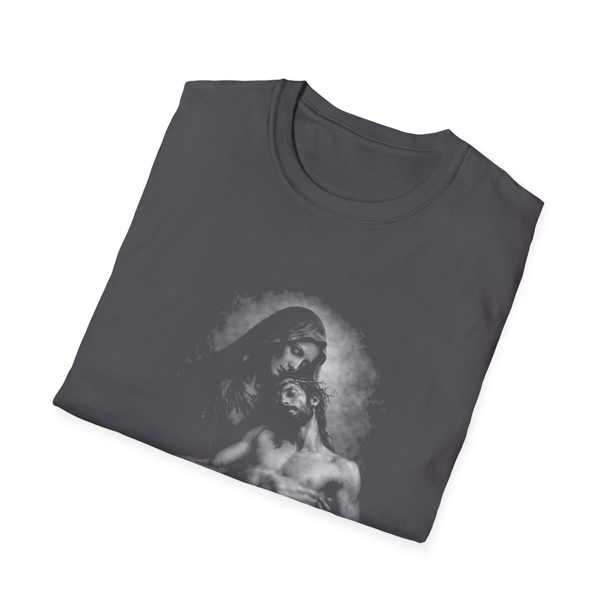 Pieta mary holding jesus christ after crucifixion sorrowful mother catholic christian passion T-Shirt