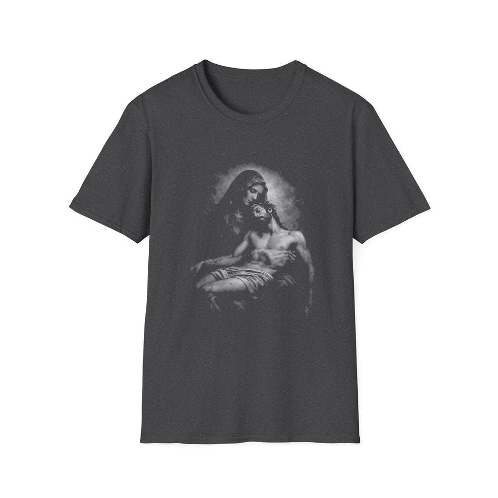 Pieta mary holding jesus christ after crucifixion sorrowful mother catholic christian passion T-Shirt