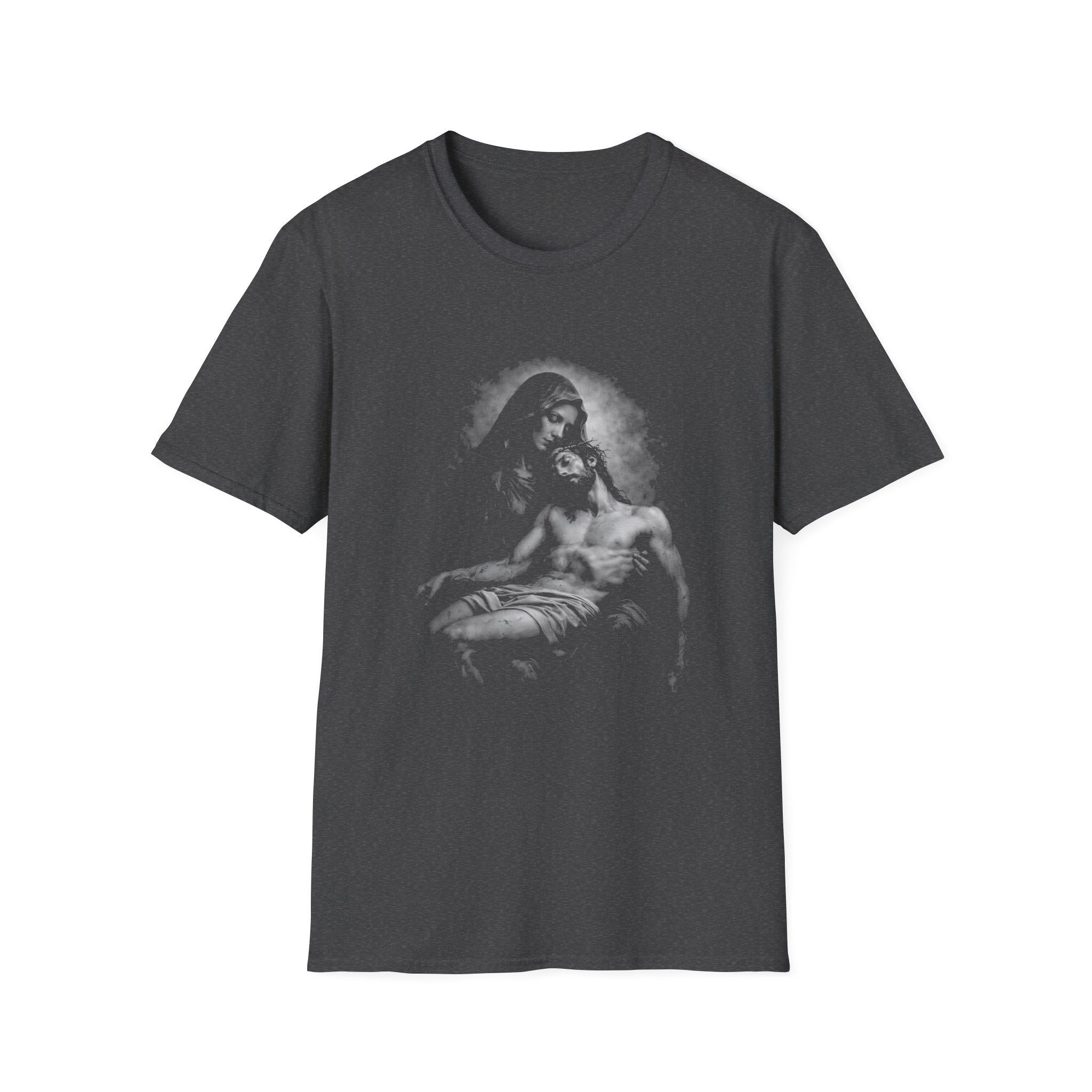 Pieta mary holding jesus christ after crucifixion sorrowful mother catholic christian passion T-Shirt