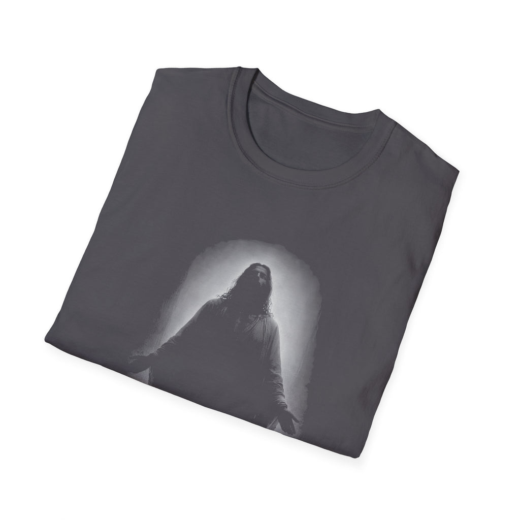 Resurrected Christ Standing In Radiant Light Christian Faith Hope Easter Resurrection Art T-Shirt