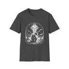 Cowboy Kneeling In Prayer Under Radiant Cross Western Christian Faith Desert Spiritual Scene T-Shirt