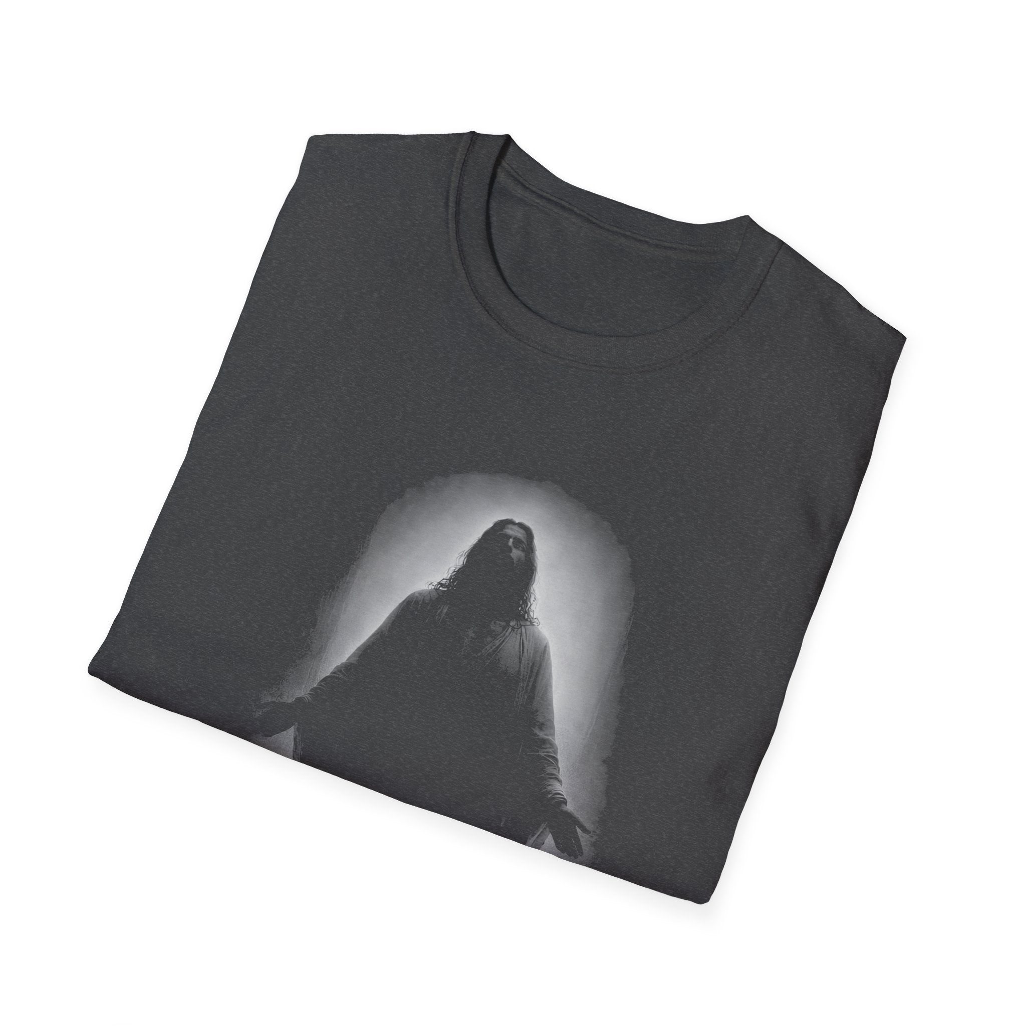 Resurrected Christ Standing In Radiant Light Christian Faith Hope Easter Resurrection Art T-Shirt