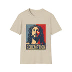 Redemption Jesus Christ Crown Of Thorns Christian Faith Hope Inspirational Savior Art Poster Style Religious Redemption T-Shirt