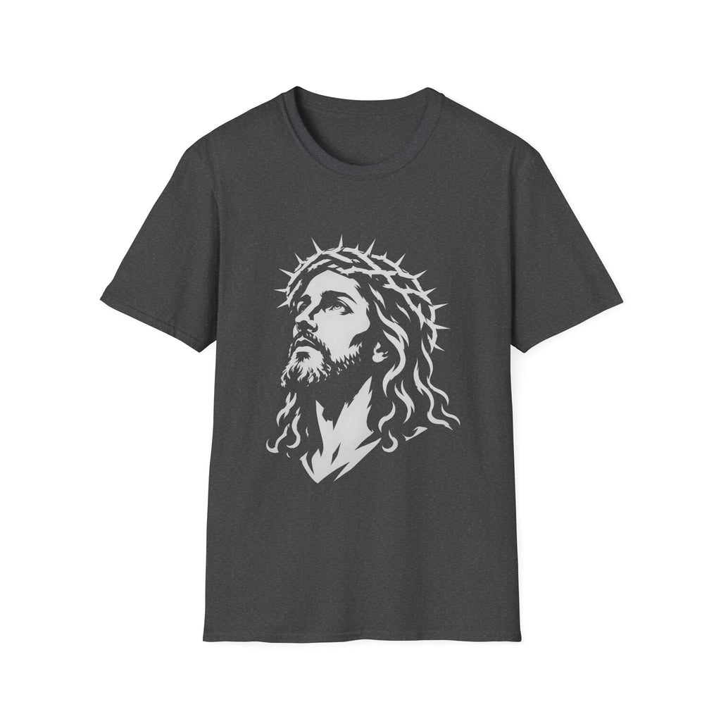 Jesus Christ With Crown Of Thorns Inspirational Christian Faith Easter Lent Good Friday Worship T-Shirt