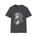 Jesus Christ With Crown Of Thorns Inspirational Christian Faith Easter Lent Good Friday Worship T-Shirt