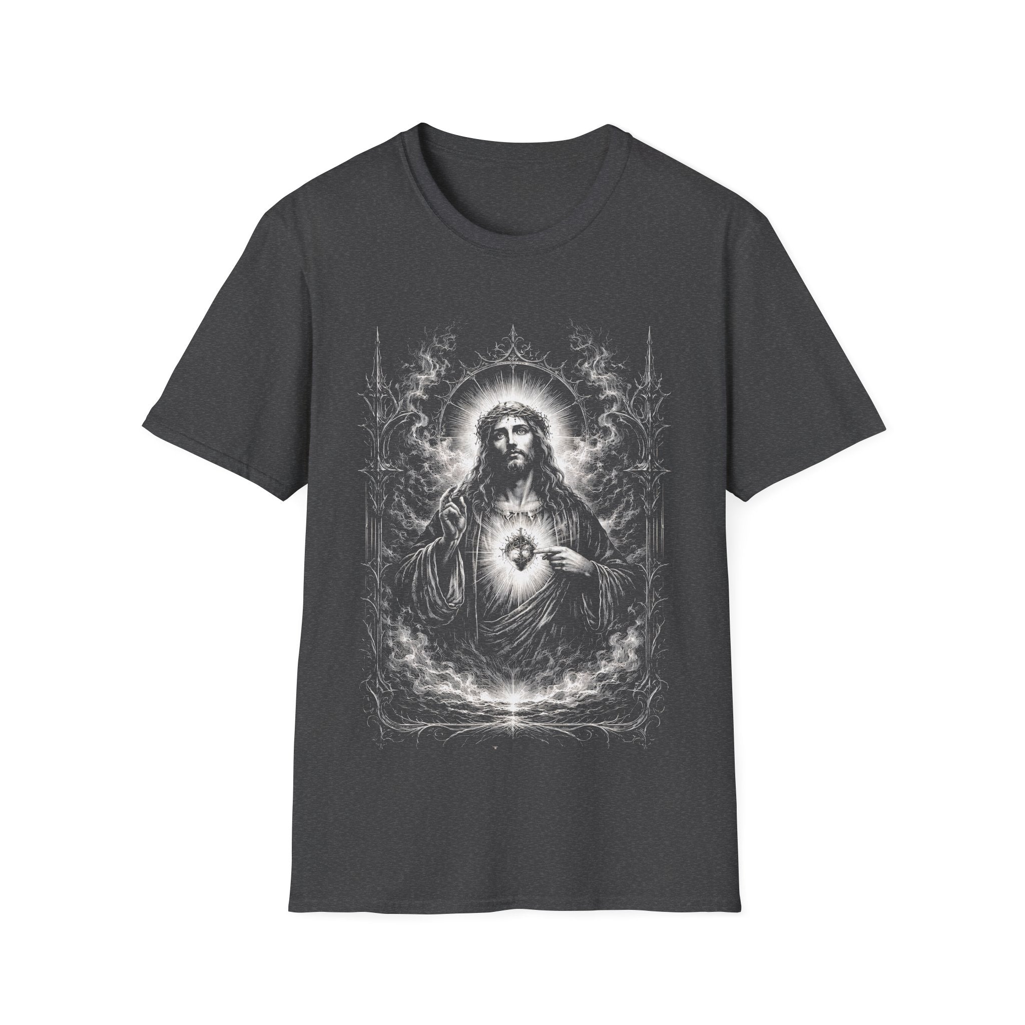 Jesus sacred heart radiant faith design for christian believers T-Shirt