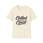Clothed with christ christian faith bible verse typography for believers church youth group and christian streetwear T-Shirt