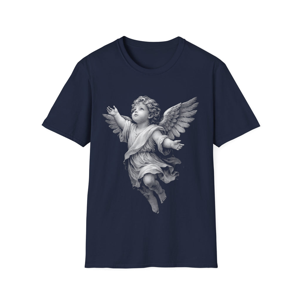 Guardian angel in gods hand spiritual christian memorial baby angel protection from above T-Shirt