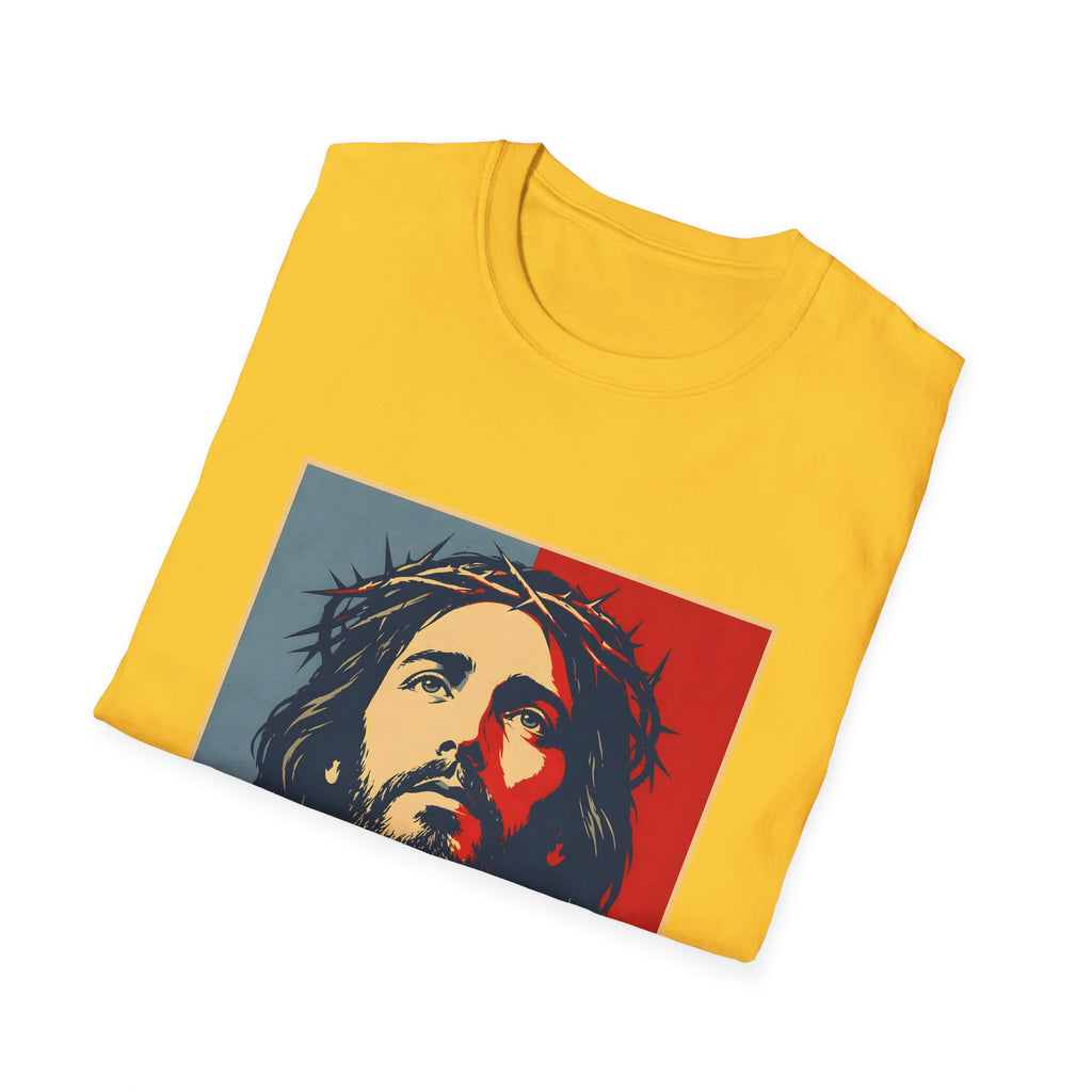 Redemption Jesus Christ Crown Of Thorns Christian Faith Hope Inspirational Savior Art Poster Style Religious Redemption T-Shirt