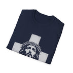 Jesus Christ With Crown Of Thorns And Cross Christian Faith Easter Good Friday Religious T-Shirt