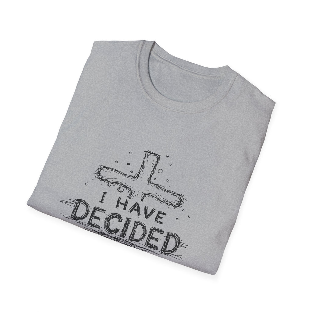I have decided christian cross baptism faith kids ministry devotion T-Shirt