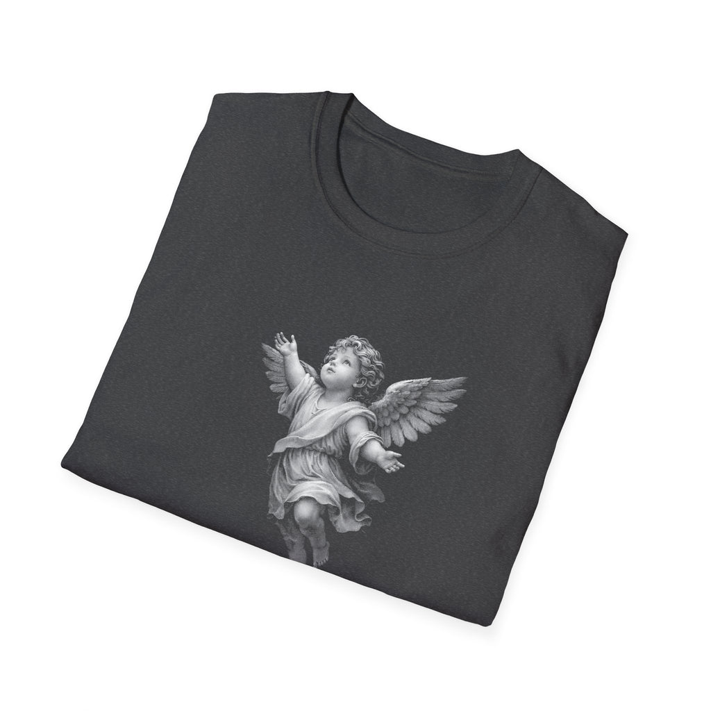Guardian angel in gods hand spiritual christian memorial baby angel protection from above T-Shirt