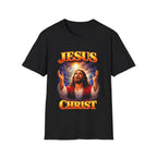 Jesus christ heavenly light prayer faith christian worship inspirational salvation hope T-Shirt