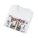 Broken But Redeemed Christian Warrior Armor Of God Faith Over Fear Helmet And Cross T-Shirt