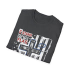 I stand at the flag i kneel at the cross christian patriotic american flag cross T-Shirt