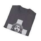Jesus Christ With Crown Of Thorns And Cross Christian Faith Easter Good Friday Religious T-Shirt