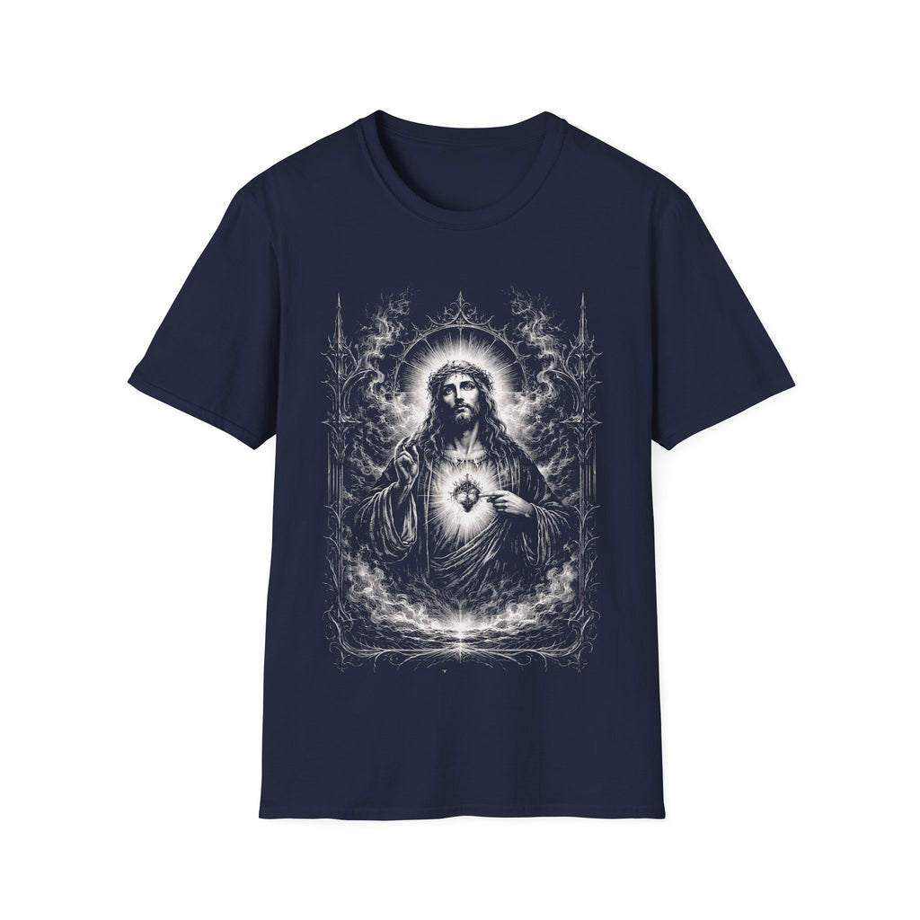 Jesus sacred heart radiant faith design for christian believers T-Shirt
