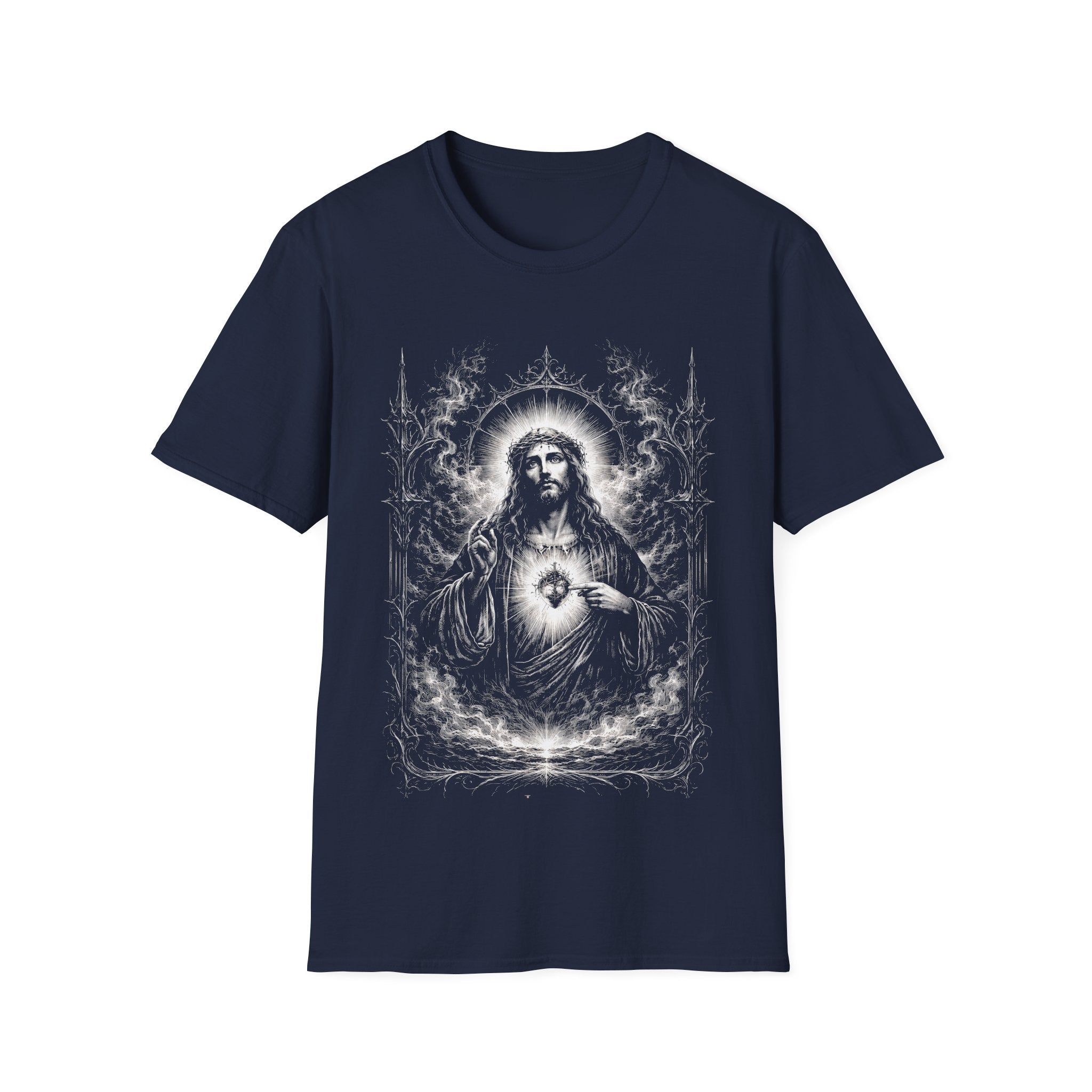 Jesus sacred heart radiant faith design for christian believers T-Shirt