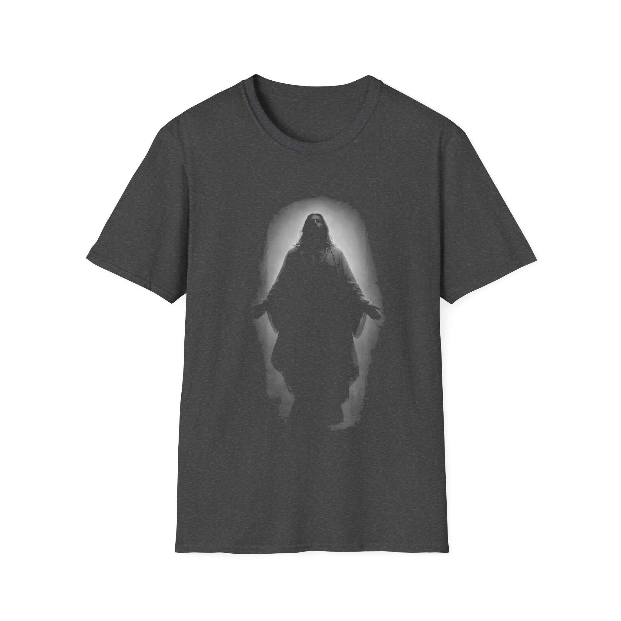 Resurrected Christ Standing In Radiant Light Christian Faith Hope Easter Resurrection Art T-Shirt