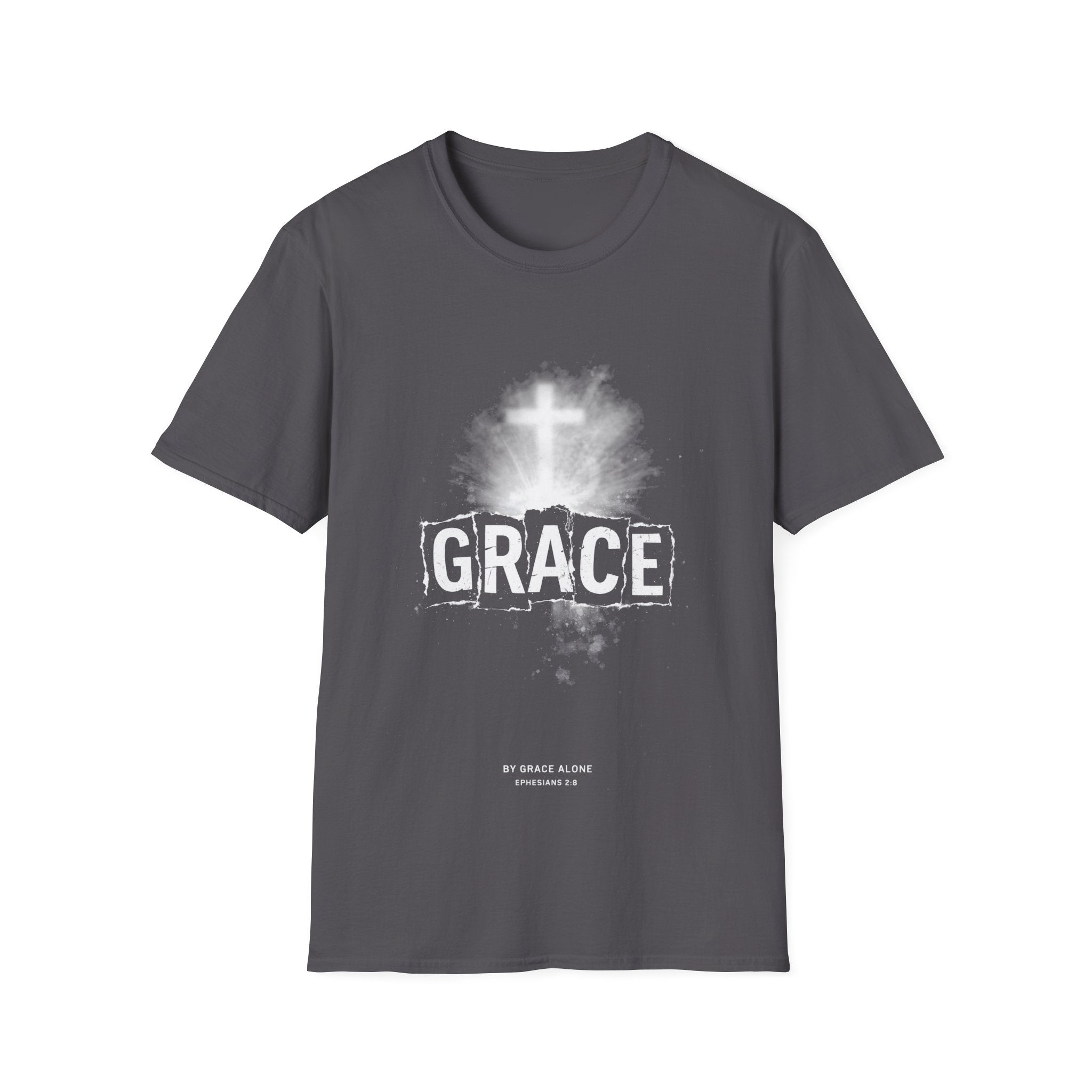 Grace by grace alone ephesians 2 8 cross christian faith T-Shirt