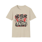 No Fear In Faith God Over All Romans 8 31 Christian Cross Victory T-Shirt