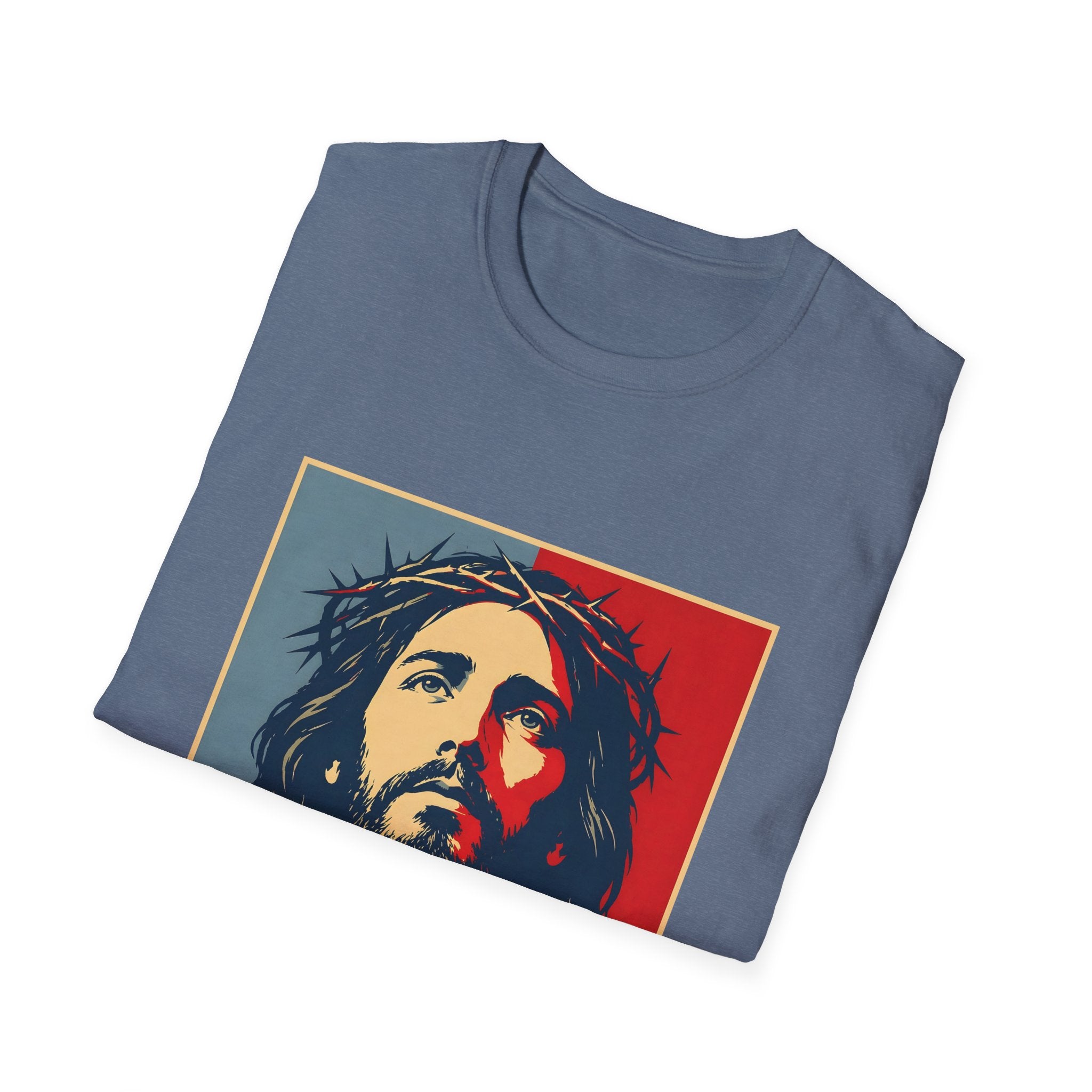 Redemption Jesus Christ Crown Of Thorns Christian Faith Hope Inspirational Savior Art Poster Style Religious Redemption T-Shirt