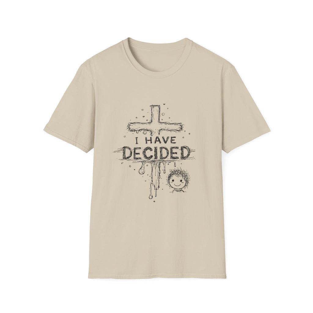 I have decided christian cross baptism faith kids ministry devotion T-Shirt