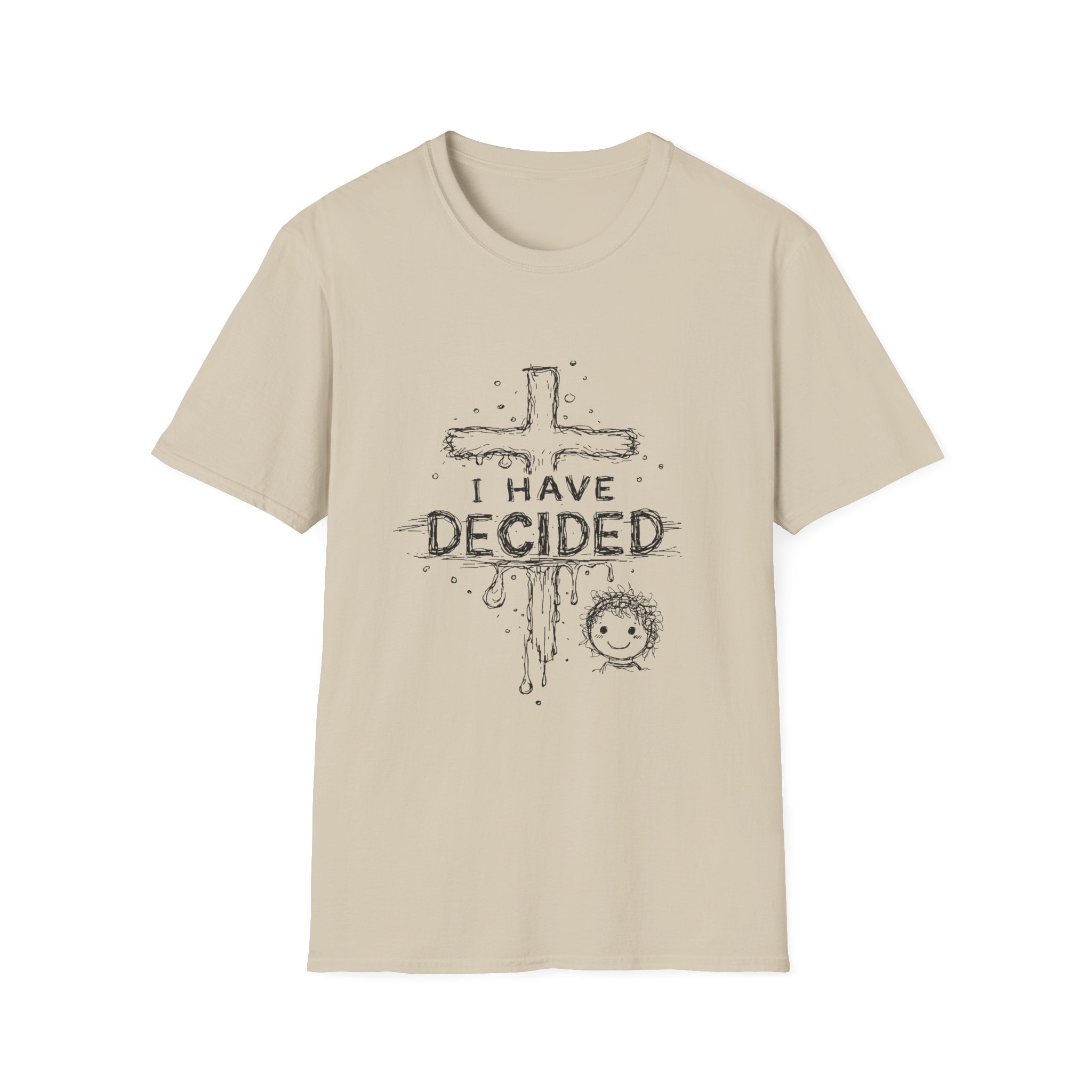 I have decided christian cross baptism faith kids ministry devotion T-Shirt