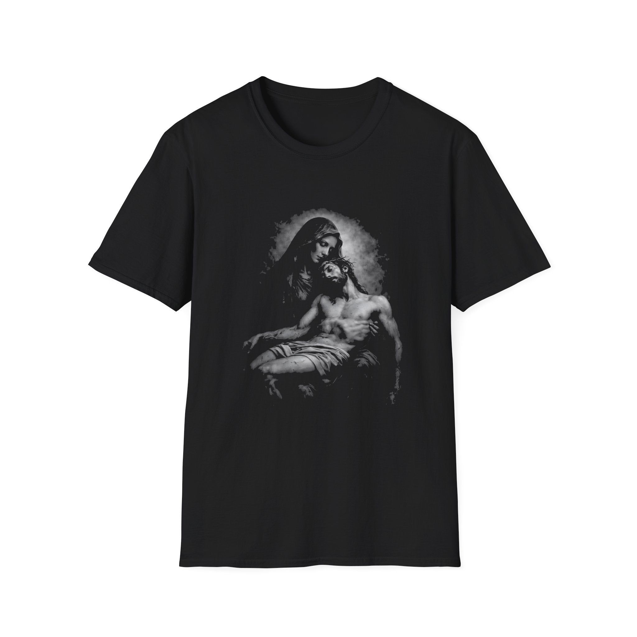 Pieta mary holding jesus christ after crucifixion sorrowful mother catholic christian passion T-Shirt