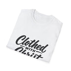Clothed with christ christian faith bible verse typography for believers church youth group and christian streetwear T-Shirt