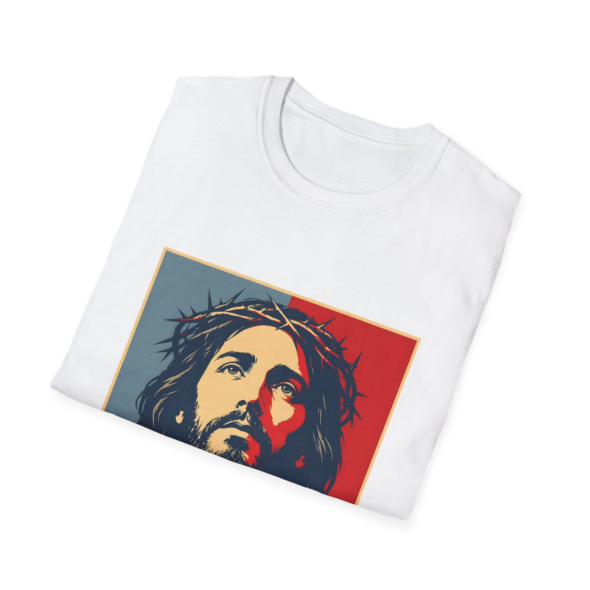 Redemption Jesus Christ Crown Of Thorns Christian Faith Hope Inspirational Savior Art Poster Style Religious Redemption T-Shirt