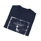 Crown of thorns gothic rock messiah dark grunge portrait alternative metal T-Shirt