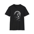 blessed madonna and child holy mother mary with baby jesus sacred christian catholic iconic image T-Shirt