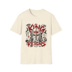 The King Still Reigns Christian Warrior Jesus Christ Is Lord Revelation 1 8 T-Shirt