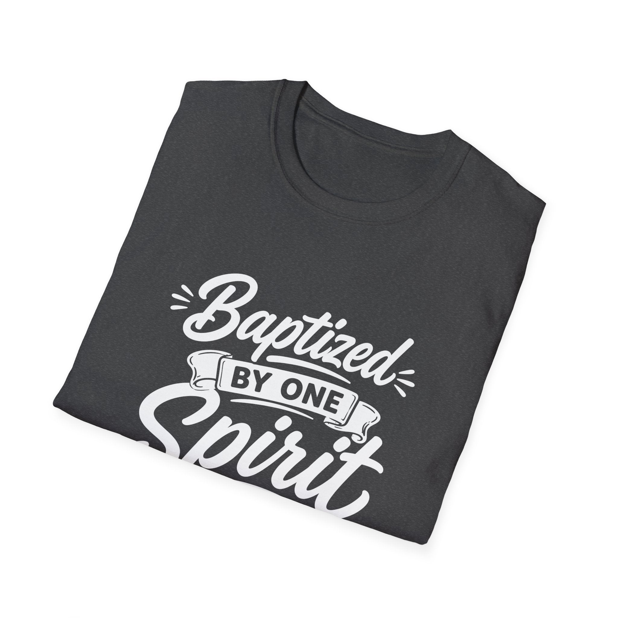Baptized by one spirit into one body christian baptism holy spirit church unity T-Shirt