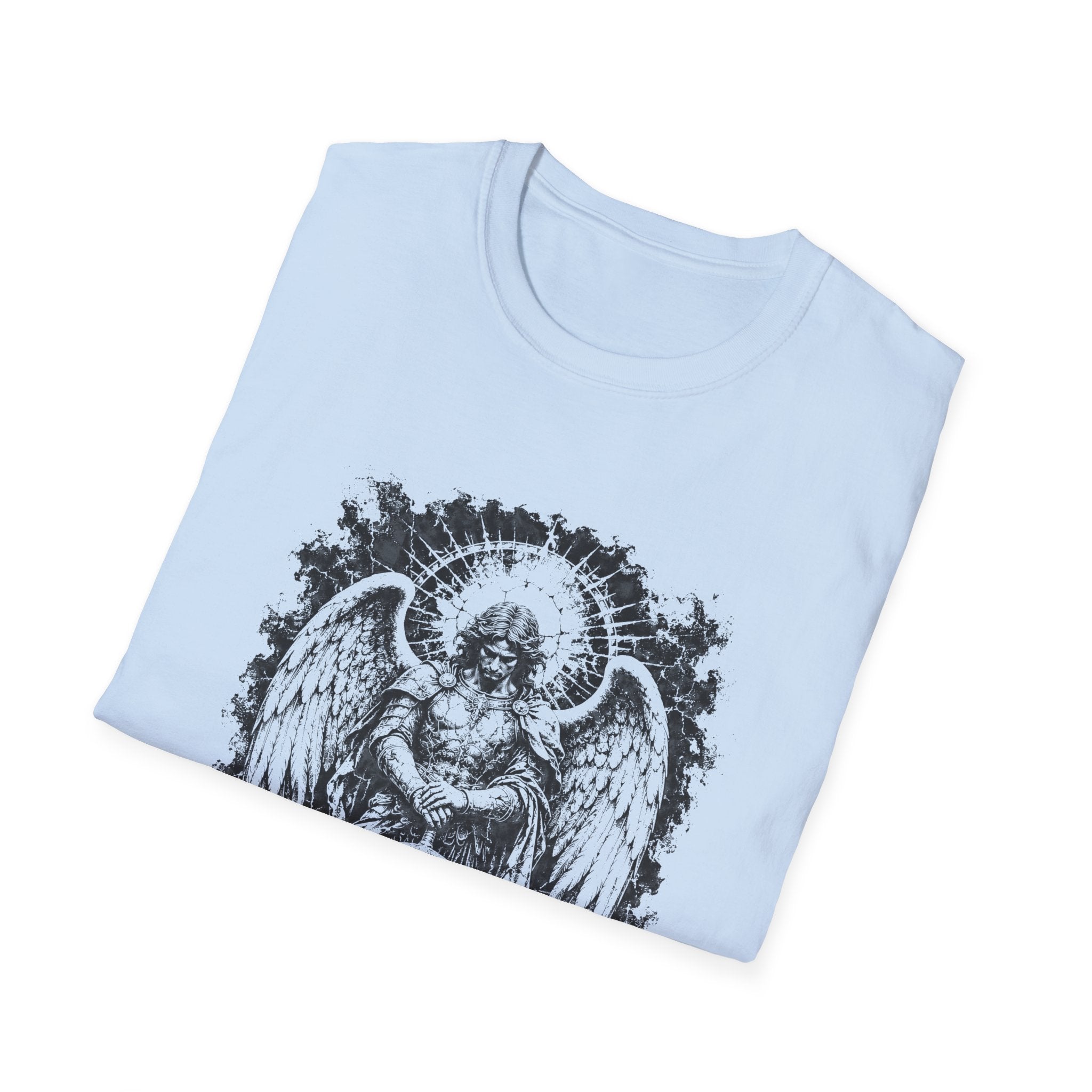 Saint Michael Defend Us Archangel Warrior Christian Catholic Spiritual Warfare Protection T-Shirt