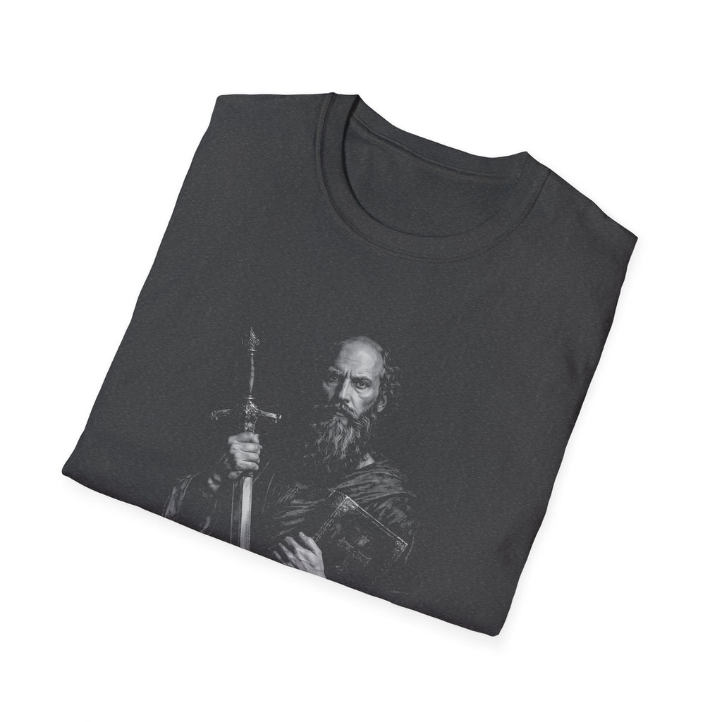 The apostle paul with sword and bible spiritual armor scripture inspired image T-Shirt