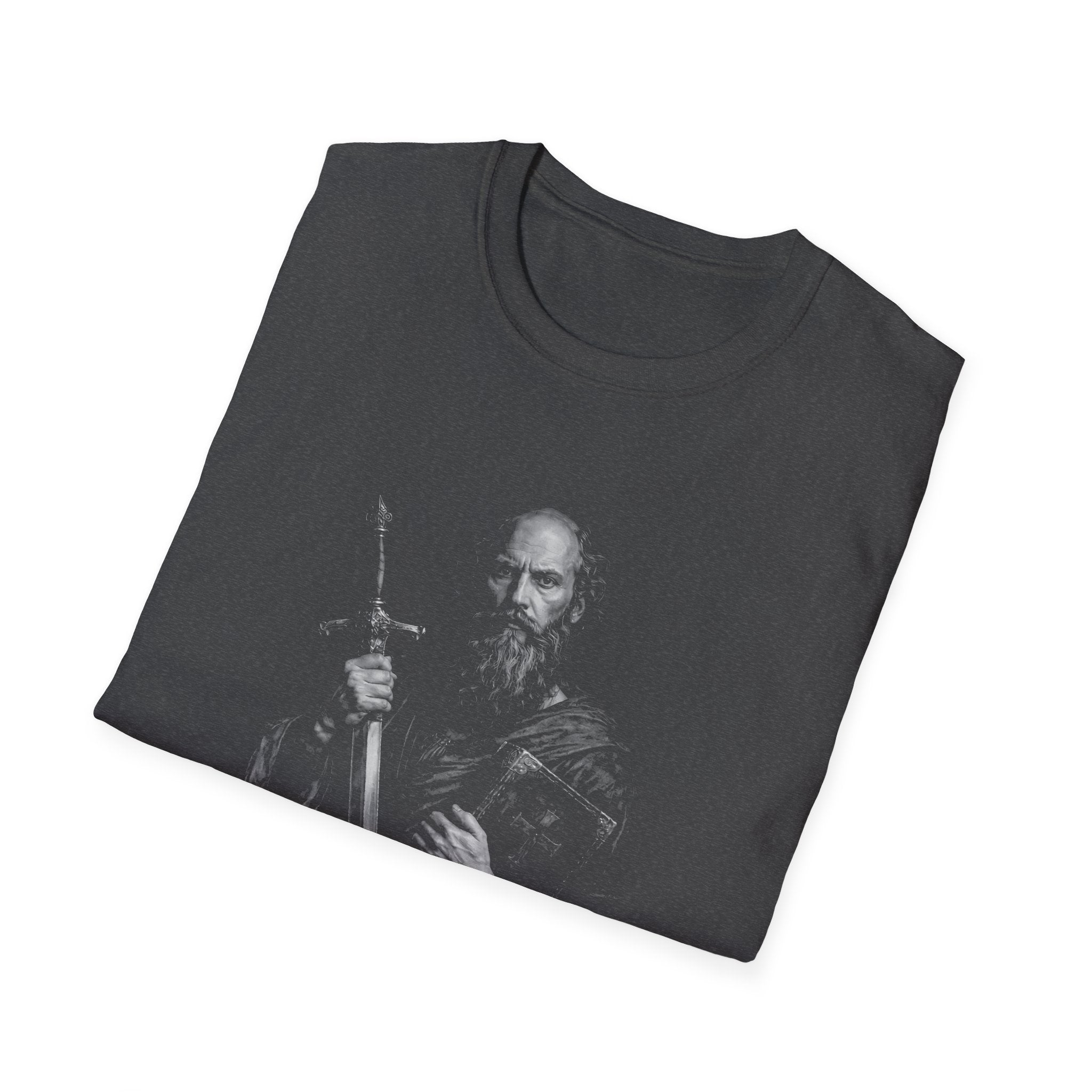 The apostle paul with sword and bible spiritual armor scripture inspired image T-Shirt
