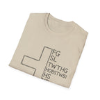 Christian kids cross fg sl twthg hobstwbi hs np bh el john 3 16 T-Shirt