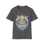 Made new christian baptism renewal cross heart waves doves faith T-Shirt