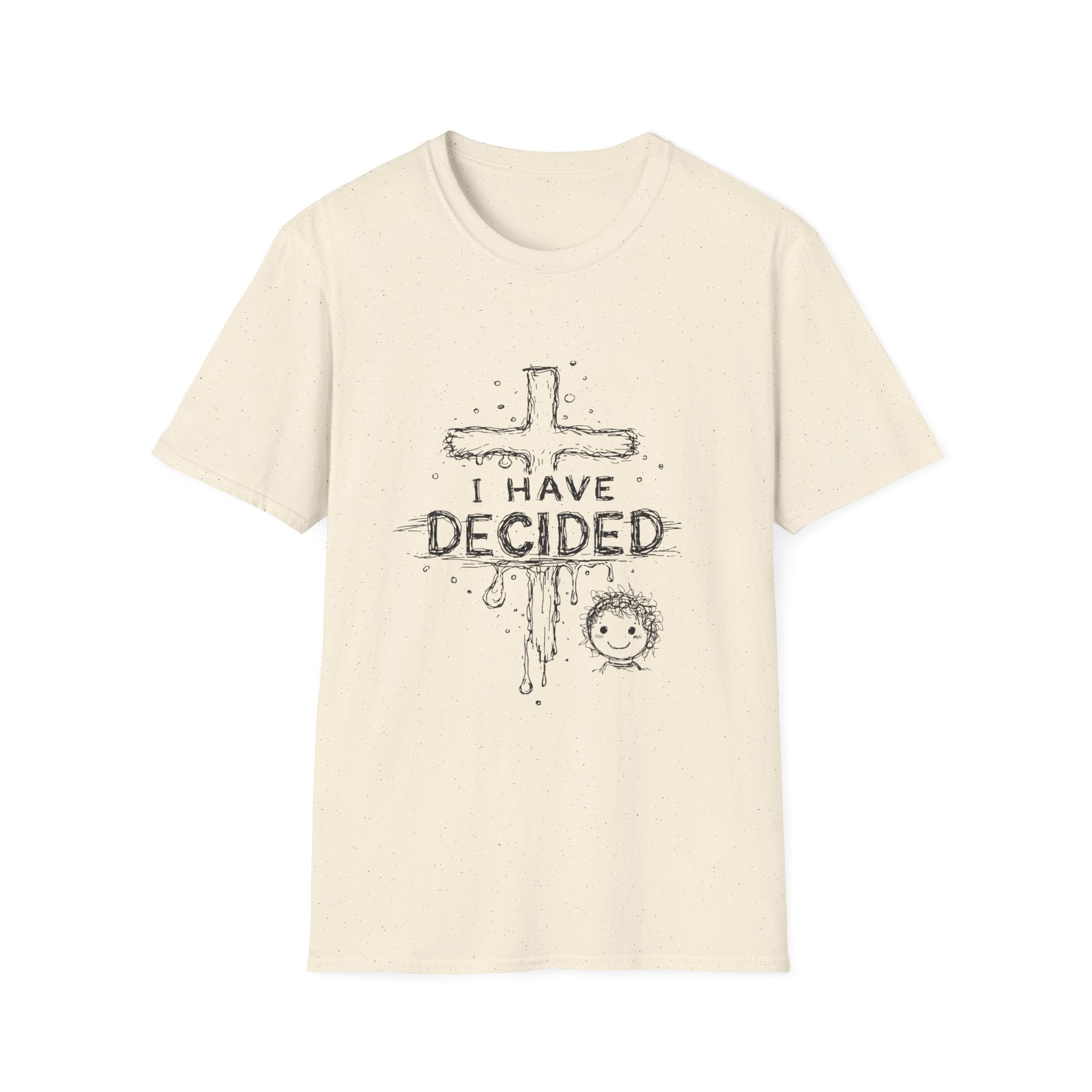 I have decided christian cross baptism faith kids ministry devotion T-Shirt