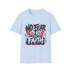 No Fear In Faith God Over All Romans 8 31 Christian Cross Victory T-Shirt