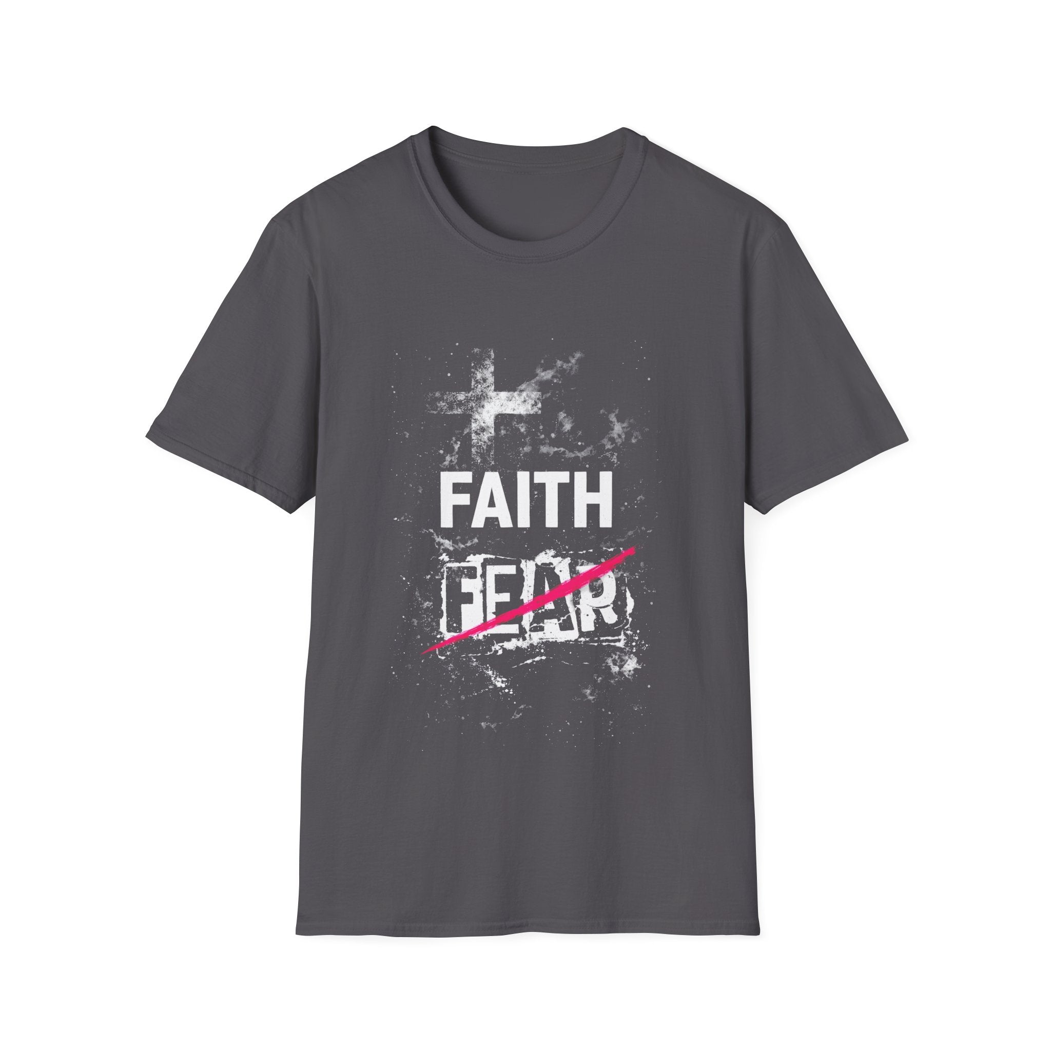 Faith Over Fear Cross Christian Faith Fear Encouragement For Believers And Church Youth T-Shirt
