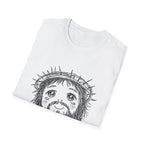 Cute jesus with crown of thorns kawaii christian faith anime style T-Shirt