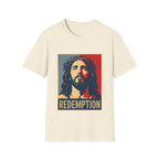 Redemption Jesus Christ Crown Of Thorns Christian Faith Hope Inspirational Savior Art Poster Style Religious Redemption T-Shirt